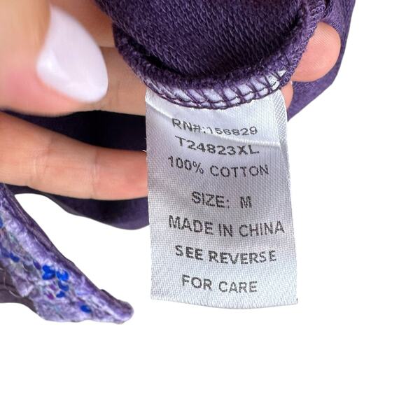 White Birch Purple Mineral Wash Velvet Trim Sequis Button Up Relaxed Shacket - Picture 15 of 16